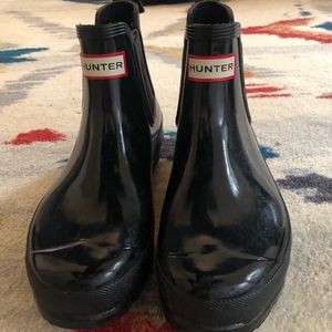 Hunter rain boots, size 8